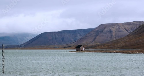 Wild Landscape Of Longyearbyen, Arctic, Svalbard photo