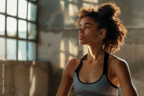 Girl in a short top in a fitness club Free Download Girl in a short top in a fitness club - GFXLoad