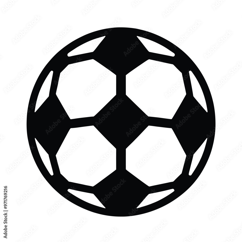 Obraz premium Soccer Ball Silhouette