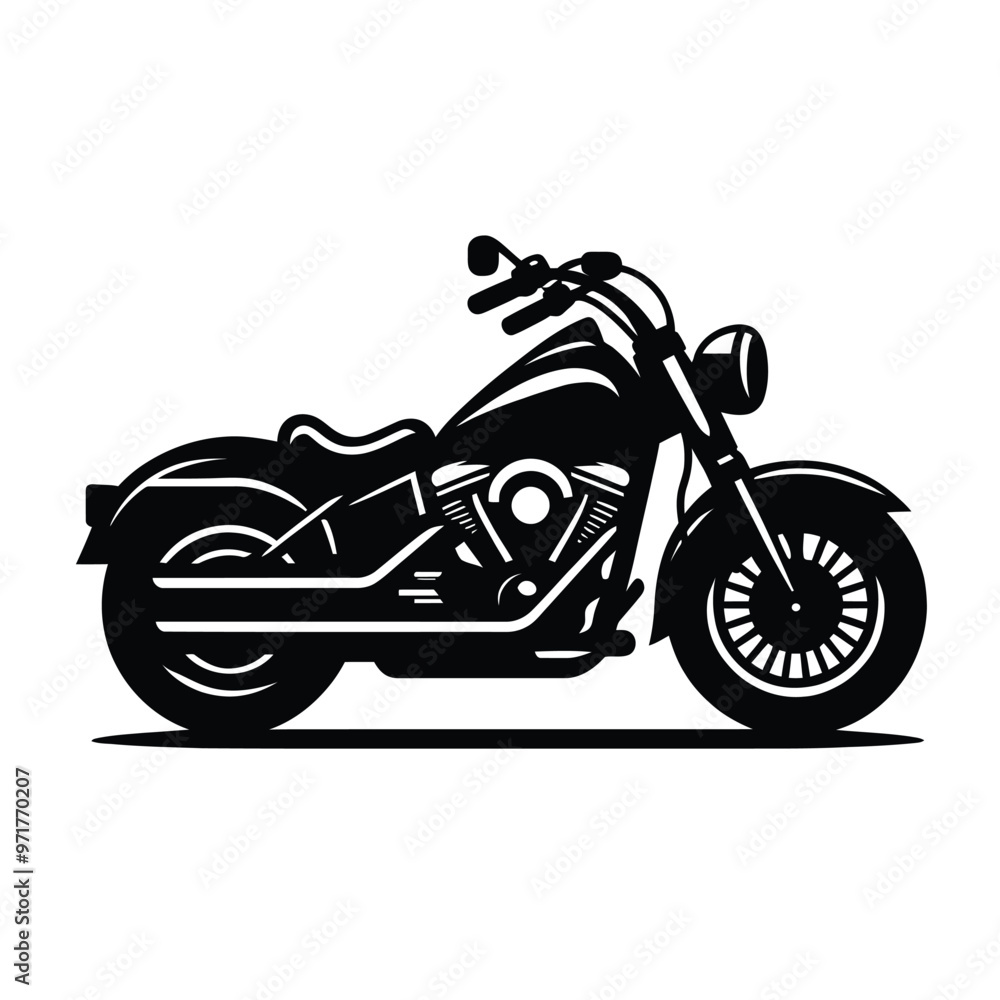 Obraz premium Motorcycle Silhouette