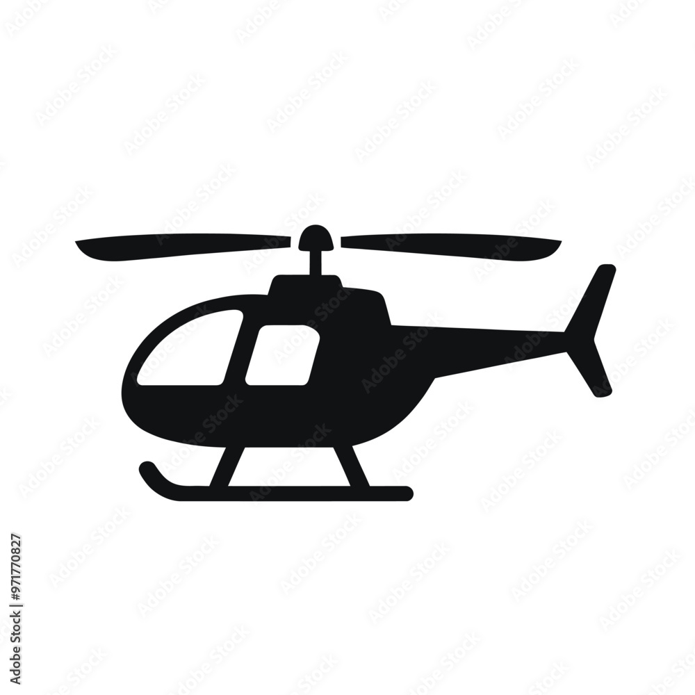 Obraz premium Helicopter Silhouette
