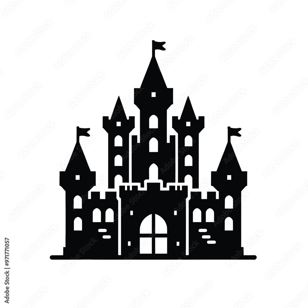 Obraz premium Castle Silhouette
