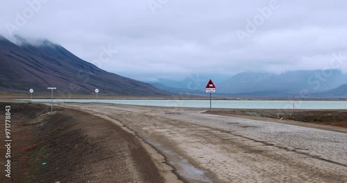 Wild Landscape Of Longyearbyen, Arctic, Svalbard photo