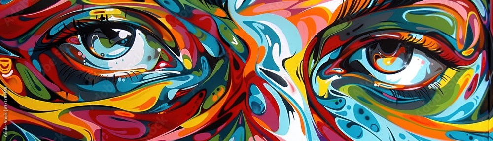 Vibrant abstract eyes filled with color, showcasing artistic expression and creativity. Perfect for art and design themes. Vibrant abstract eyes filled with color, showcasing artistic expression and creativity. Perfect for art and design themes.