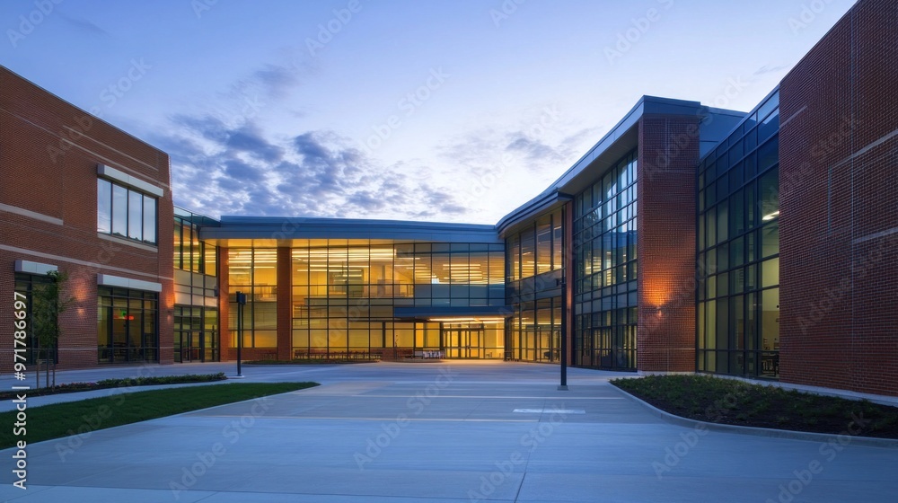 Modern School Building Exterior Modern School Building Exterior