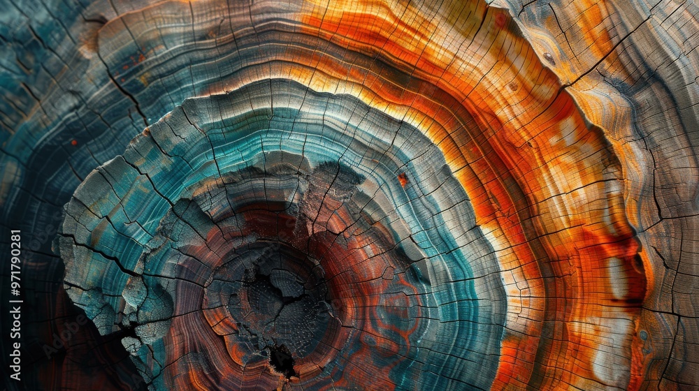 Colorful Tree Trunk Cross Section Texture Colorful Tree Trunk Cross Section Texture