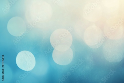 Light blue gradient, beautiful big and soft bokeh, blurry.