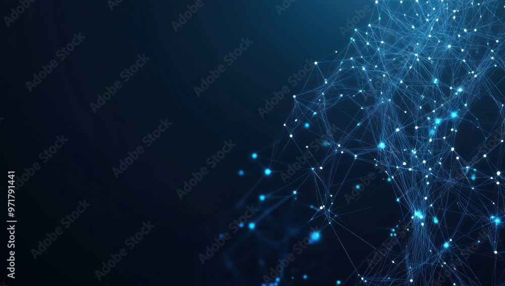 Abstract Blue Network Design Abstract Blue Network Design