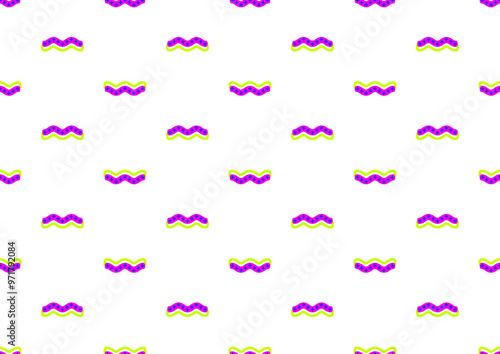 Abstract geometric seamless pattern 80s-90s aesthetic. Contemporary memphis inspired design background. Electric neon colors