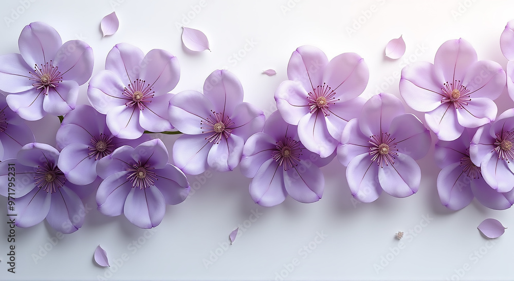 Obraz premium flowers on a wooden table