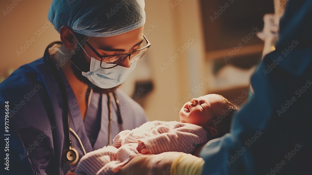 The Precious First Moments of a Newborn s Life Cradled by a Caring Doctor The Precious First Moments of a Newborn s Life Cradled by a Caring Doctor