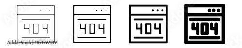 ensemble picto icones symbole erreur 404 en ligne site web