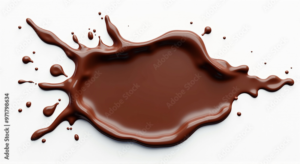 chocolate splash isolated on white chocolate splash isolated on white