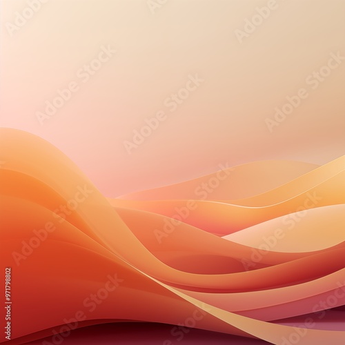 Abstract orange wave