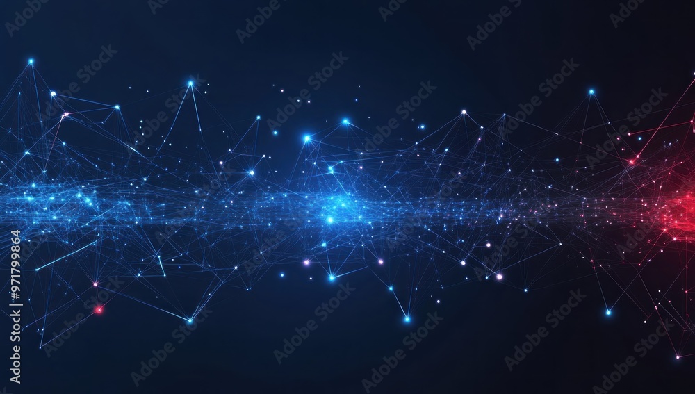 Obraz premium Abstract Digital Network Connection