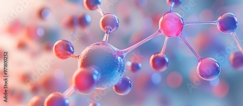 3D flat model of ethinylestradiol a hormonal contraceptive showcasing its molecular structure from a microscopic perspective