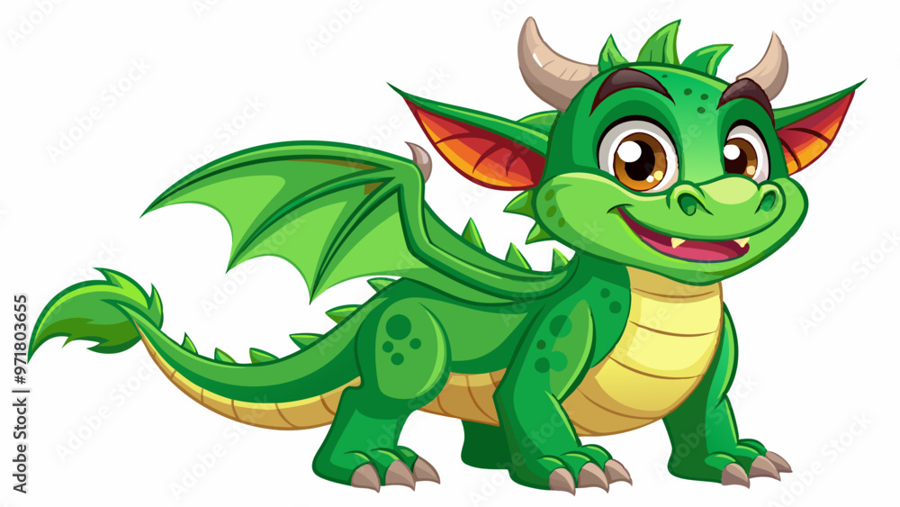 cartoon character green dragon cartoon character green dragon
