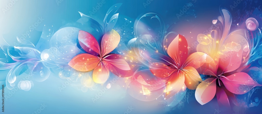 Fototapeta premium Abstract floral background design