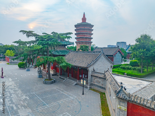 Wenfeng Pagoda of Tianning Temple in Anyang, Henan photo