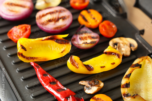 Modern electric grill with ...