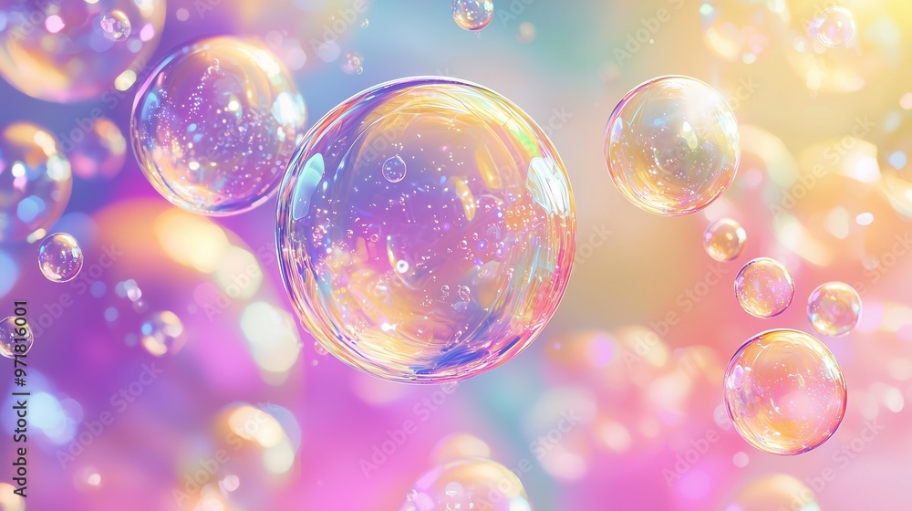 Soap bubble background illustration. Soap bubble background illustration.