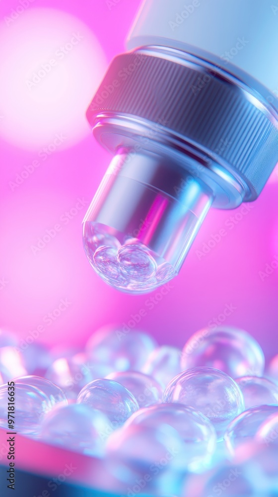 A microscope is focused on a small object A microscope is focused on a small object