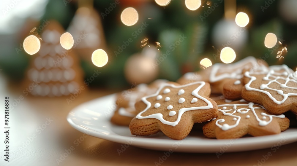 Plated Gingerbread Cookies Plated Gingerbread Cookies