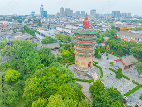 Wenfeng Pagoda of Tianning Temple in Anyang, Henan photo