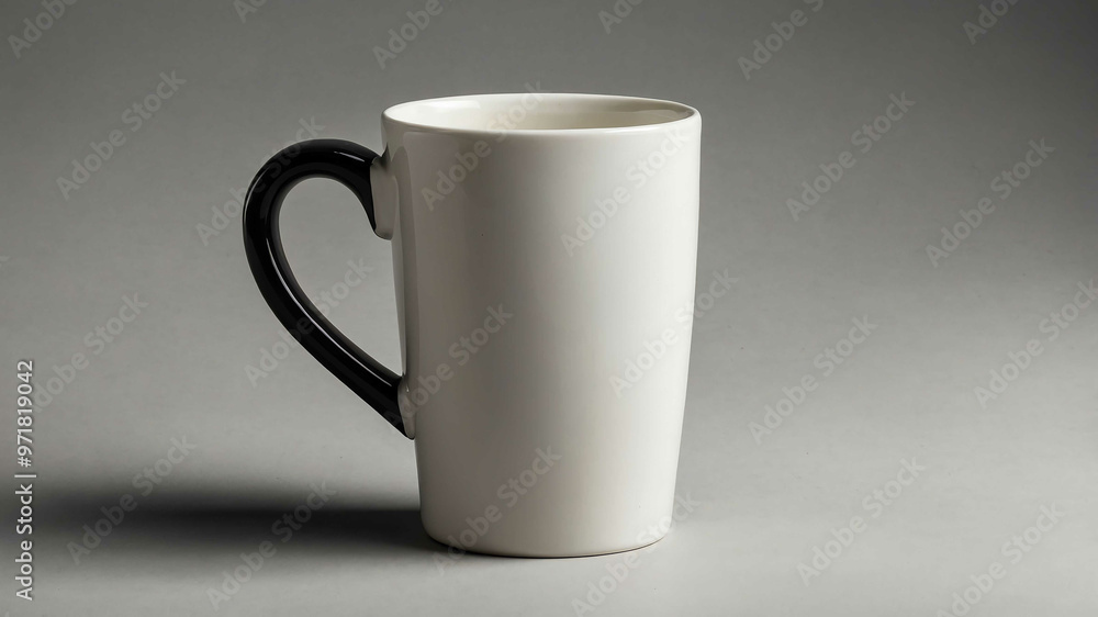 Obraz premium Plain coffee mug with plain background