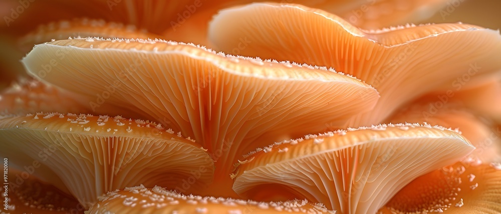 Mushroom macro texture. Mushroom macro texture.