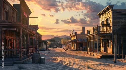 cowboy era town