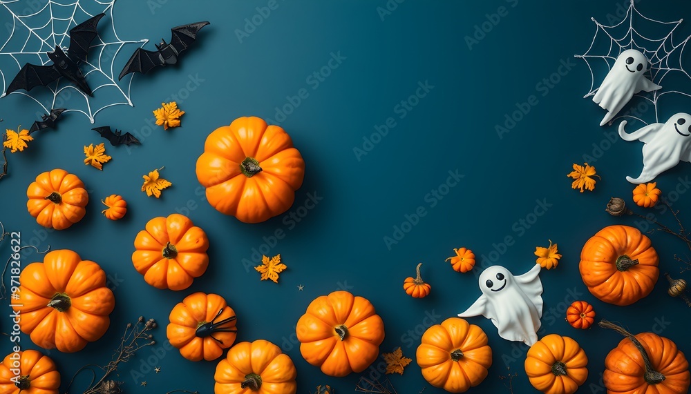 Halloween Pumpkin and Ghost Decor Halloween Pumpkin and Ghost Decor