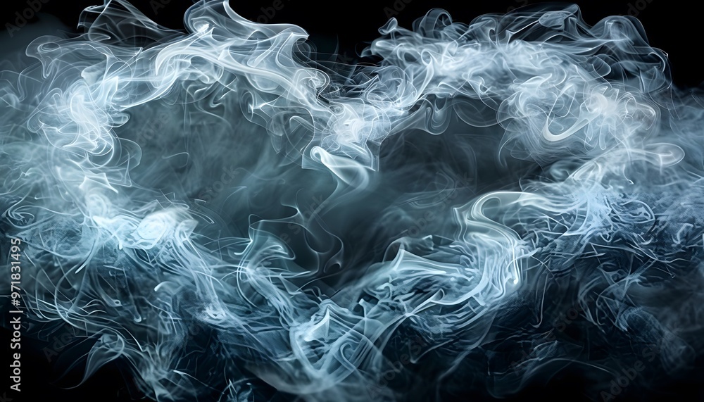 Obraz premium Heart-shaped smoke.