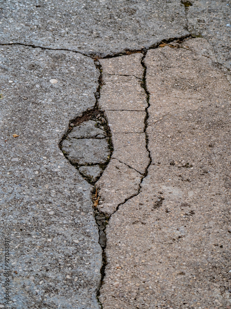 Obraz premium Strassenschäden