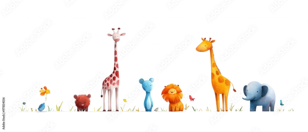 Colorful Cartoon Creatures: A Whimsical Menagerie of Animals and Friends Colorful Cartoon Creatures: A Whimsical Menagerie of Animals and Friends