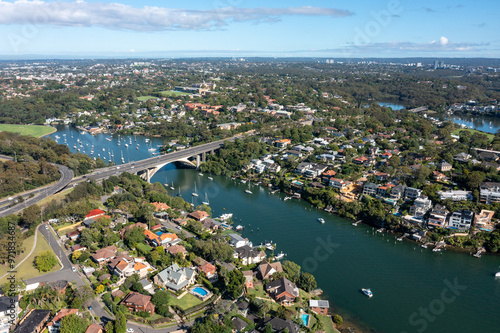 Photography The Tarban creek bridge and Lane Cove river in the  the Sysney  suburbs of  Hunt