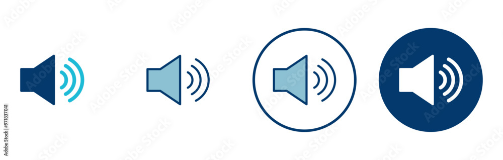Speaker icon vector isolated on white background. Volume icon. Loudspeaker icon vector. Audio. Sound Speaker icon vector isolated on white background. Volume icon. Loudspeaker icon vector. Audio. Sound