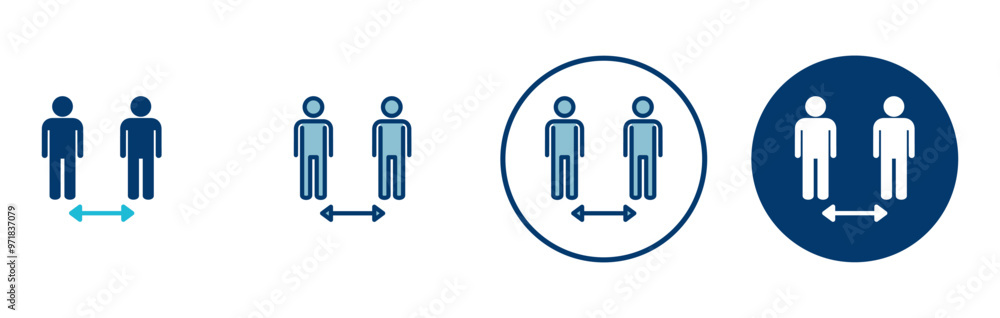 Social distancing icon vector isolated on white background. Keep distance sign. Coronavirus. Social Distancing and Self Quarantine. Social distancing icon vector isolated on white background. Keep distance sign. Coronavirus. Social Distancing and Self Quarantine.