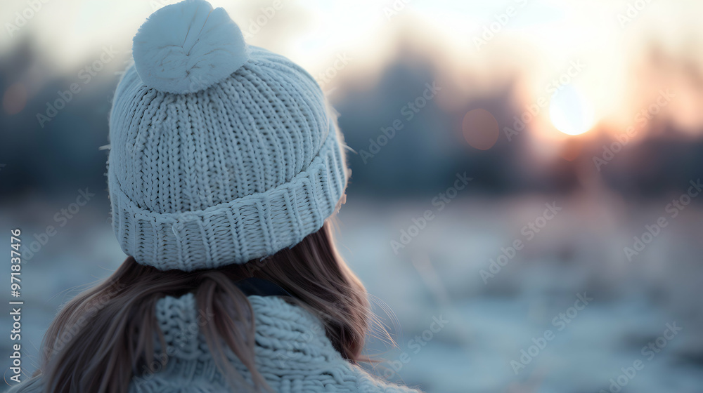 Woman Russian Winter Landscape Sty Woman Russian Winter Landscape Sty
