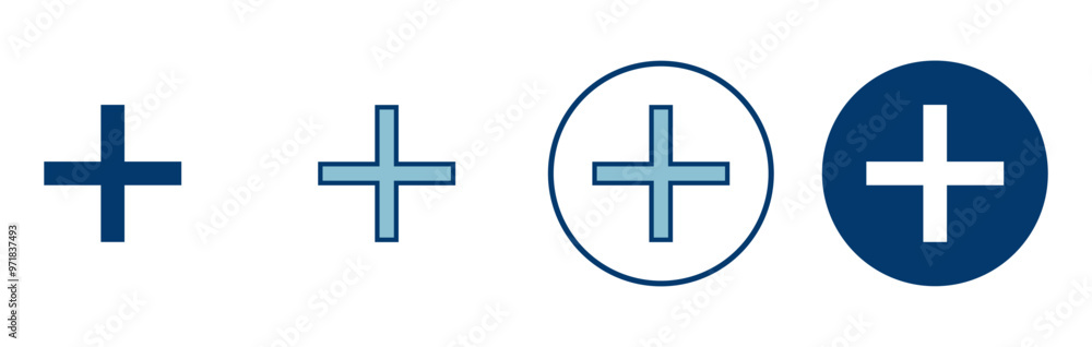 Plus Icon vector isolated on white background. Add plus icon. Addition sign. Medical Plus icon Plus Icon vector isolated on white background. Add plus icon. Addition sign. Medical Plus icon