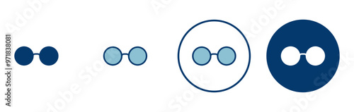 Glasses icon vector isolated on white background. Stylish Eyeglasses. Glasses vector. Optical concept