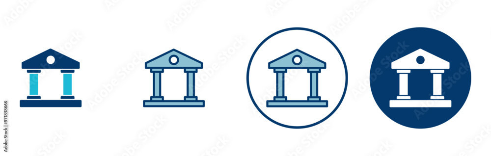 Bank icon vector isolated on white background. bank vector icon, museum, university Bank icon vector isolated on white background. bank vector icon, museum, university
