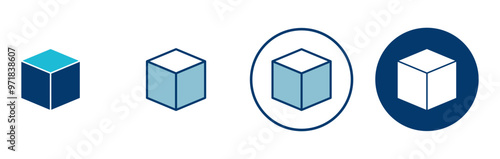 Box icon vector isolated on white background. Cardboard box, packaging open. Box vector icon