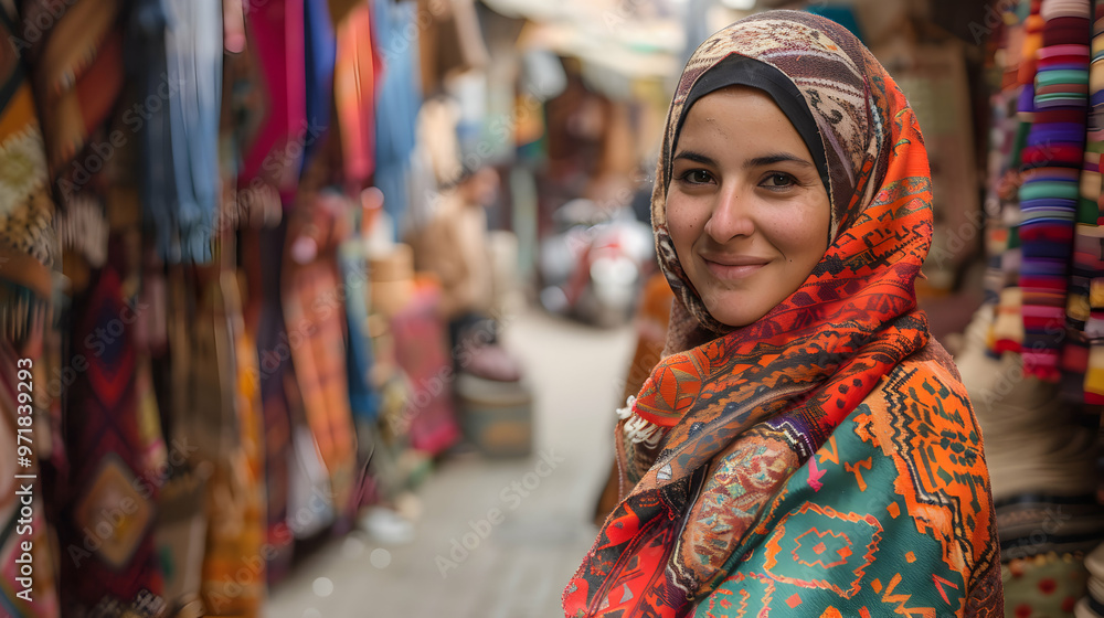 Fototapeta premium Woman Moroccan Market