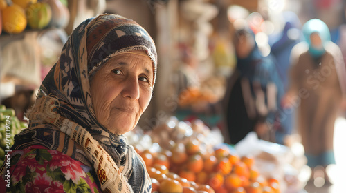 Woman Moroccan Market