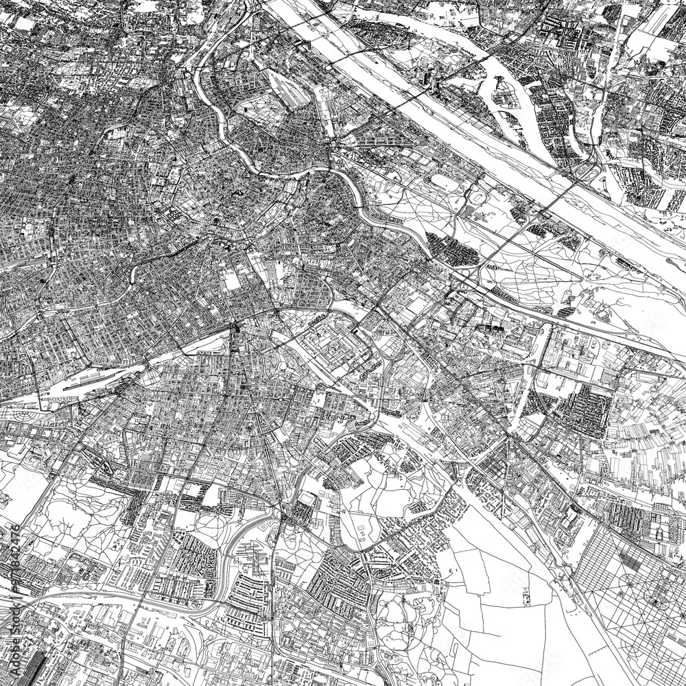 Obraz premium 3D illustration of city and urban in Vienna Austria