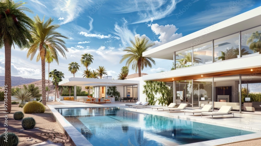 Fototapeta premium Modern Desert Villa
