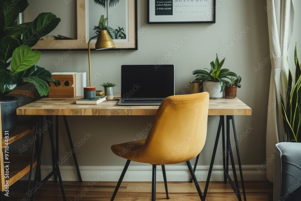 Minimalist home office with a clean desk, sleek laptop, and comfy chair. 🖥️🪑 Subtle decor adds elegance and personality for a productive workspace. Minimalist home office with a clean desk, sleek laptop, and comfy chair. 🖥️🪑 Subtle decor adds elegance and personality for a productive workspace.
