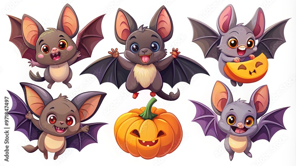 Adorable Halloween-themed bat drawings feature bats in various poses and expressions, showcasing their playful and Adorable Halloween-themed bat drawings feature bats in various poses and expressions, showcasing their playful and