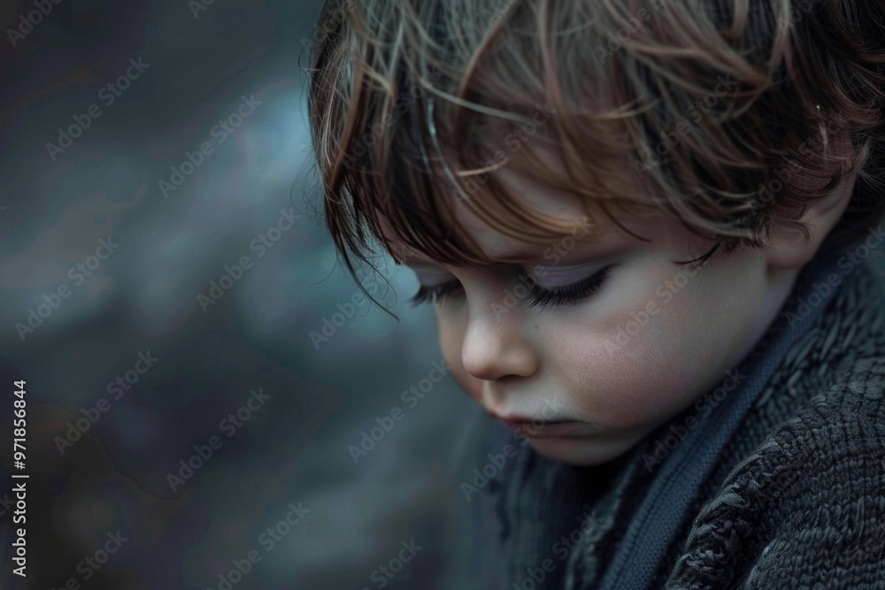 A child's feeling of loneliness and isolation in a new environment or social situation leads to tears of sadness A child's feeling of loneliness and isolation in a new environment or social situation leads to tears of sadness